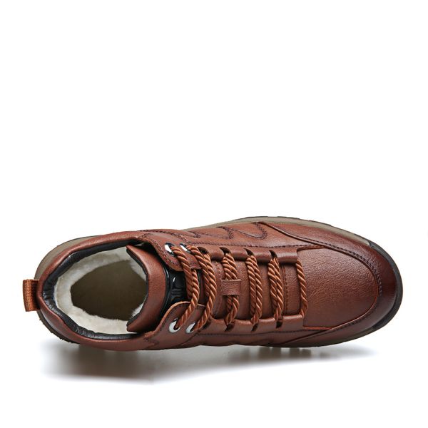 misalwa men warm snow boots soft bottom wool winter short boots outside casual leather handmade sneakers daddy shoes, Black
misalwa men warm snow boots soft bottom wool winter short boots outside casual leather handmade sneakers daddy shoes, Black
