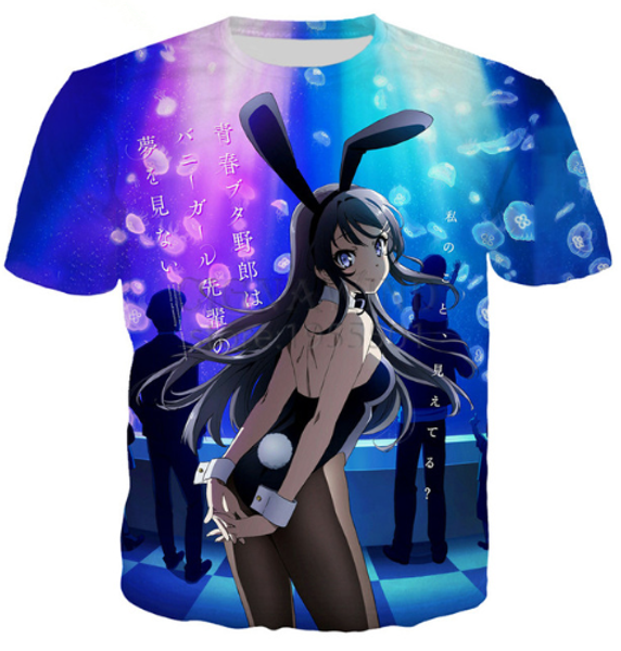 аниме seishun buta yarou wa bunny senpai no yume wo mina футболка с 3d принтом мужчины / женщины лето с круглым воротом с коротким рукавом п, White;black
аниме seishun buta yarou wa bunny senpai no yume wo mina футболка с 3d принтом мужчины / женщины лето с круглым воротом с коротким рукавом п, White;black