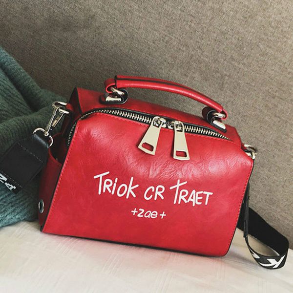 women shoulder messenger bag boston handbag fashion letter printing halloween tote bags wide strap crossbody bag for women sac
women shoulder messenger bag boston handbag fashion letter printing halloween tote bags wide strap crossbody bag for women sac