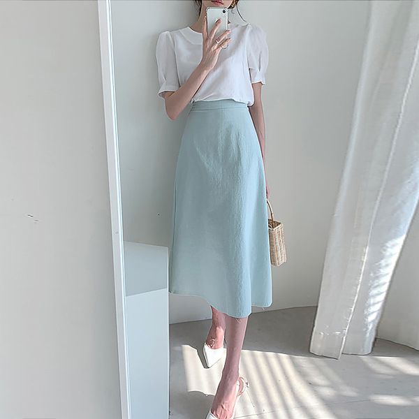korean style vintage 2 piece set women long skirt and elegant short sleeve o-neck back bow tie blouses and high waist skirt, White
korean style vintage 2 piece set women long skirt and elegant short sleeve o-neck back bow tie blouses and high waist skirt, White