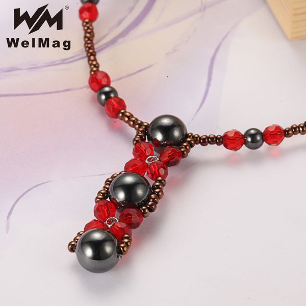 welmag fashion hematite stone energy healing necklace for women red beads charm pendant necklaces femme accessories 2019, Silver
welmag fashion hematite stone energy healing necklace for women red beads charm pendant necklaces femme accessories 2019, Silver