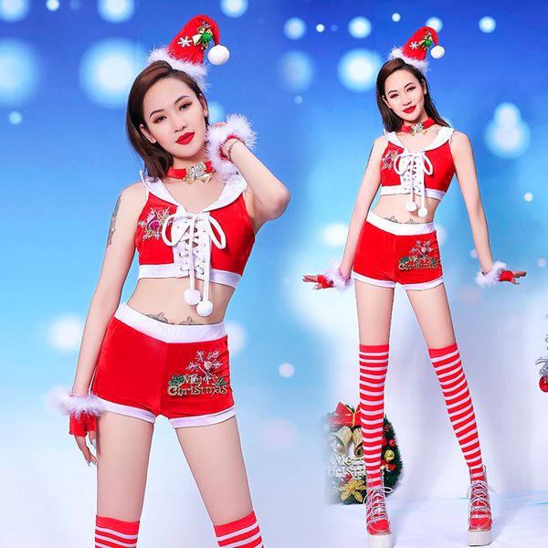christmas ds costumes female singer festival outfit nightclub dj costume pold dance clothing bar stage performance wear dt1692, Black;red
christmas ds costumes female singer festival outfit nightclub dj costume pold dance clothing bar stage performance wear dt1692, Black;red