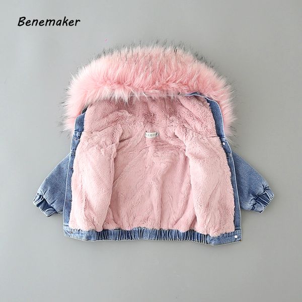 benemaker baby faux fur denim jacket for girl infant windbreaker fleece plus warm outerwear teenager coat 1-14y kids parka yj132, Blue;gray
benemaker baby faux fur denim jacket for girl infant windbreaker fleece plus warm outerwear teenager coat 1-14y kids parka yj132, Blue;gray