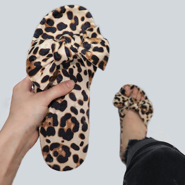 summer women's slippers flat bottom open toe female shoes style butterfly-knot leopard pattern woman slippers plus size, Black
summer women's slippers flat bottom open toe female shoes style butterfly-knot leopard pattern woman slippers plus size, Black