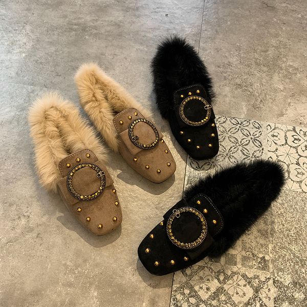 casual woman shoe square toe korean shoes women's moccasins autumn female footwear all-match loafers fur 2019 fall dress winter, Black
casual woman shoe square toe korean shoes women's moccasins autumn female footwear all-match loafers fur 2019 fall dress winter, Black