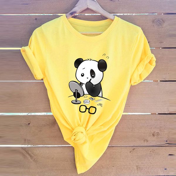 2019 summer women tshirts panda put on makeup fashion female t shirt 100% cotton o-neck short sleeve t-shirts new casual, White
2019 summer women tshirts panda put on makeup fashion female t shirt 100% cotton o-neck short sleeve t-shirts new casual, White
