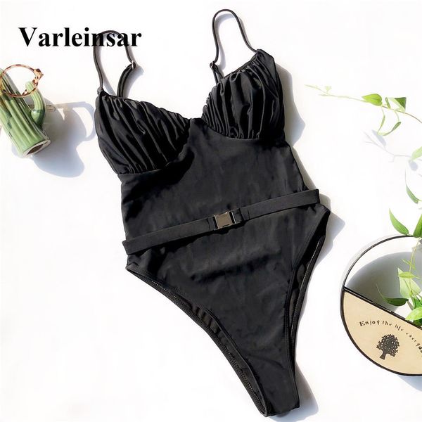 2020 нового sexy плиссированной high cut женщина купальники one piece купальники женская купальщица с поясом купального костюма плавать пляж, White;black
2020 нового sexy плиссированной high cut женщина купальники one piece купальники женская купальщица с поясом купального костюма плавать пляж, White;black