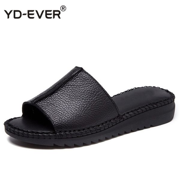 handmade sewing genuine leather summer women slippers open toe sandals woman shoes flat slippers beach flip flops, Black
handmade sewing genuine leather summer women slippers open toe sandals woman shoes flat slippers beach flip flops, Black