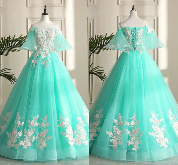 juliet sleeves off the shoulder prom sweet 16 dresses 2019 hand made flowers beaded embroidery applique quinceanera dress for sweet 15 girls, Blue;red
juliet sleeves off the shoulder prom sweet 16 dresses 2019 hand made flowers beaded embroidery applique quinceanera dress for sweet 15 girls, Blue;red
