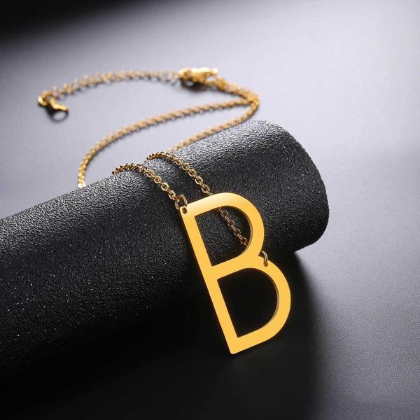 a-z large letters necklace gold stainless steel simple name pendant necklace for women vintage jewerly accessories, Golden;silver
a-z large letters necklace gold stainless steel simple name pendant necklace for women vintage jewerly accessories, Golden;silver