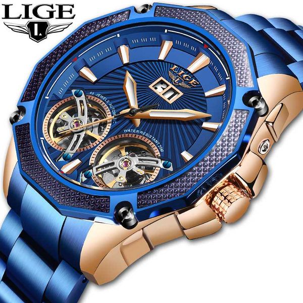 lige 2020 fashion mens mechanical wristwatches double automatic watch men all steel waterproof clock, Slivery;brown
lige 2020 fashion mens mechanical wristwatches double automatic watch men all steel waterproof clock, Slivery;brown