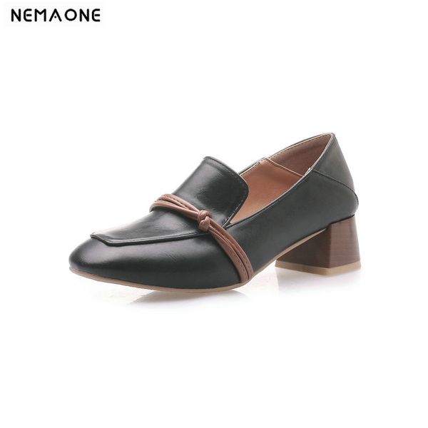 2020 women elegant not lace-up pumps square toe pu leather square high heel casual shoes ladies pumps large size 34-43, Black
2020 women elegant not lace-up pumps square toe pu leather square high heel casual shoes ladies pumps large size 34-43, Black