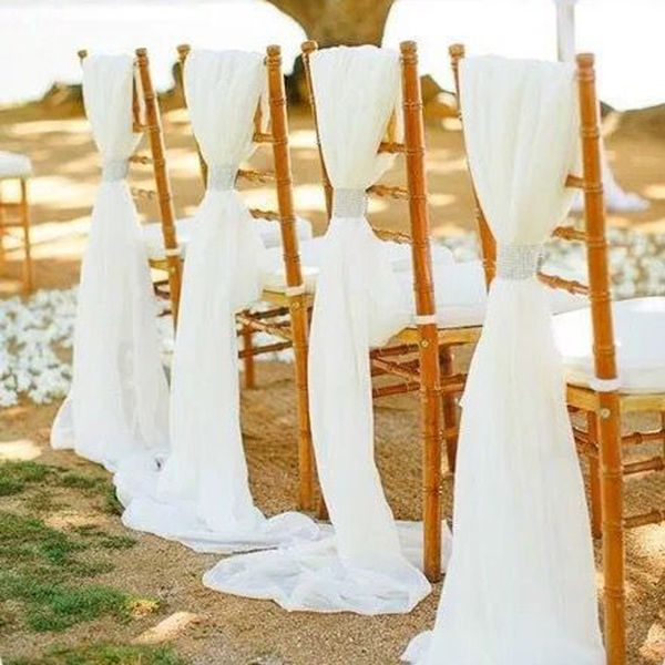 elegant chiffon wedding chair cover and sashes with crystal button romantic bridal party banquet chair sashes
elegant chiffon wedding chair cover and sashes with crystal button romantic bridal party banquet chair sashes