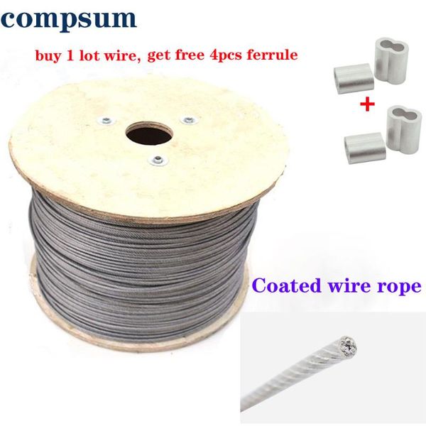 steel pvc coated flexible wire rope soft cable transparent stainless steel clothesline diameter 0.8mm 1mm 1.5mm 2mm 3mm
steel pvc coated flexible wire rope soft cable transparent stainless steel clothesline diameter 0.8mm 1mm 1.5mm 2mm 3mm