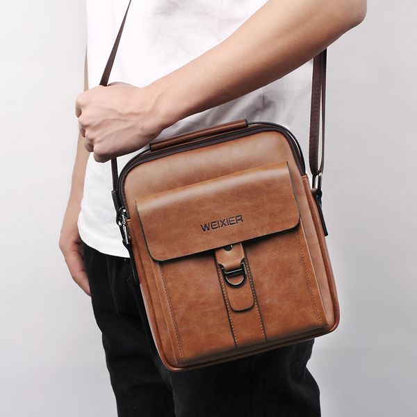 weixier messenger bags 2019 pu leather men designer new fashion shoulder bag casual zipper office messenger bags
weixier messenger bags 2019 pu leather men designer new fashion shoulder bag casual zipper office messenger bags
