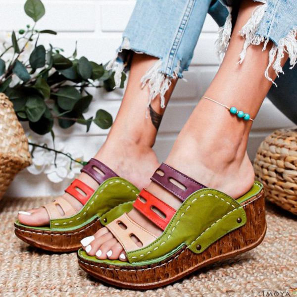 summer women sandals fashion women's mixed color open toe wedges shoes ladies casual slip on wedges shoes zapatos de mujer #5.25, Black
summer women sandals fashion women's mixed color open toe wedges shoes ladies casual slip on wedges shoes zapatos de mujer #5.25, Black