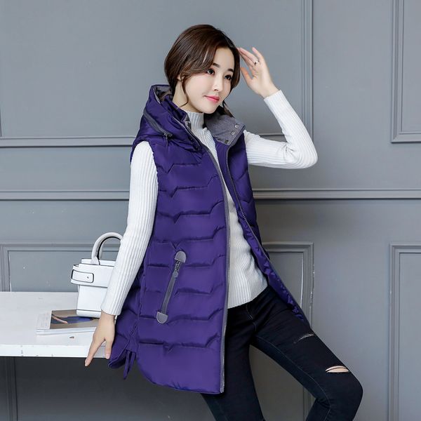 autumn winter vest women waistcoat 2017 female sleeveless jacket hooded long colete feminino plus size 4xl thick warm coat, Black;white
autumn winter vest women waistcoat 2017 female sleeveless jacket hooded long colete feminino plus size 4xl thick warm coat, Black;white