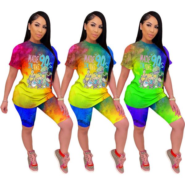 women cartoon tracksuit summer two piece set short sleeve t-shirt+shorts tie dye sports suit crew neck outfits letter jogging suit 3030, Gray
women cartoon tracksuit summer two piece set short sleeve t-shirt+shorts tie dye sports suit crew neck outfits letter jogging suit 3030, Gray