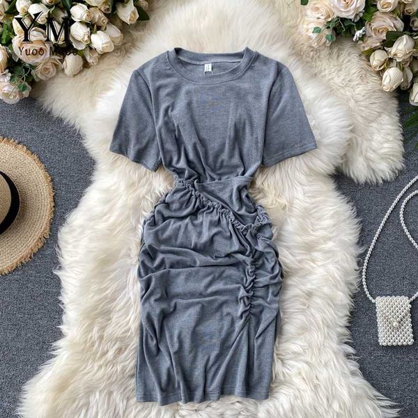 casual dresses yuoomuoo ins fashion t shirt dress women 2021 europe ruched mini bodycon summer short sleeve sheath ladies, Black;gray
casual dresses yuoomuoo ins fashion t shirt dress women 2021 europe ruched mini bodycon summer short sleeve sheath ladies, Black;gray