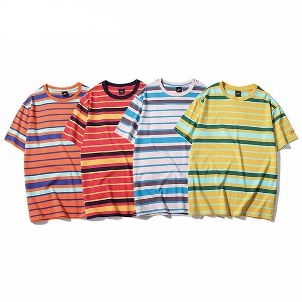 mens retro vintage striped t-shirts streetwear tees summer hip hop fashion casual tees short sleeve, White;black
mens retro vintage striped t-shirts streetwear tees summer hip hop fashion casual tees short sleeve, White;black