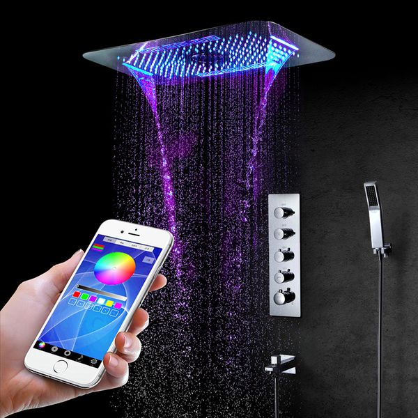 remote control led showerheads rainfall shower faucets set rainfall shower colorful thermostatic shower mixer taps brass
remote control led showerheads rainfall shower faucets set rainfall shower colorful thermostatic shower mixer taps brass