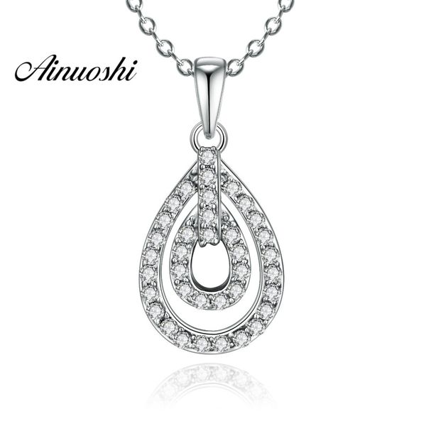 ainuoshi luxury 925 sterling silver pendant necklace for women double hollow droplet long chain necklace wedding silver jewelry
ainuoshi luxury 925 sterling silver pendant necklace for women double hollow droplet long chain necklace wedding silver jewelry