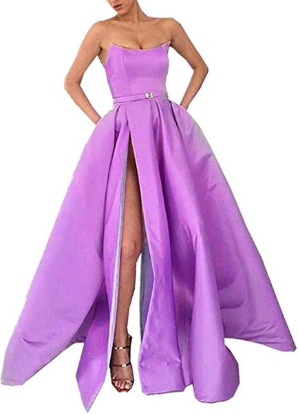 2020 off shoulder high split satin sleevless side split prom dresses long satin formal evening party bridesmaid dresses engagement gowns, Black;red
2020 off shoulder high split satin sleevless side split prom dresses long satin formal evening party bridesmaid dresses engagement gowns, Black;red
