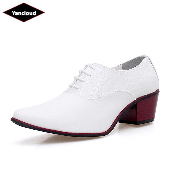 height increase high heel men shoes leather formal dress shoes 2019 spring black white wedding designer model office shoe
height increase high heel men shoes leather formal dress shoes 2019 spring black white wedding designer model office shoe