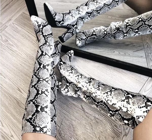 sexy черный белый змей печати точка toe блок heeled boots python шаблон printed гладиатор длинные сапоги женщины коренастый пятки, Black
sexy черный белый змей печати точка toe блок heeled boots python шаблон printed гладиатор длинные сапоги женщины коренастый пятки, Black