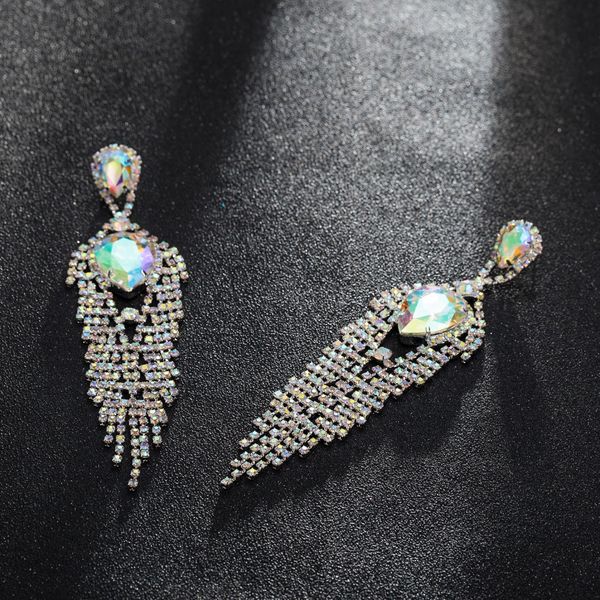 fine jewelry tassel earrings women long earring stud with full shiny cubiz zircon female earring,1pz, Golden
fine jewelry tassel earrings women long earring stud with full shiny cubiz zircon female earring,1pz, Golden