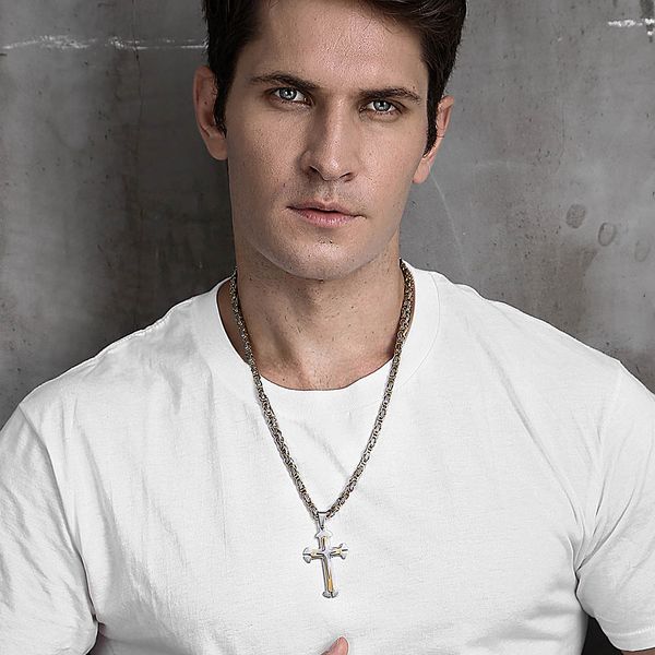 крест кулон ожерелье для мужчин из нержавеющей стали 3 слоя рыцарского креста мужских цепей ожерелья silver gold black
крест кулон ожерелье для мужчин из нержавеющей стали 3 слоя рыцарского креста мужских цепей ожерелья silver gold black