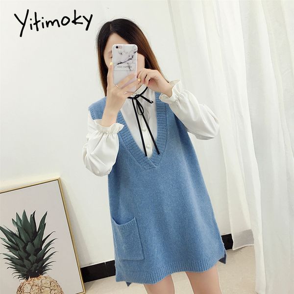 womens long vest sweater 2019 autumn winter fashion women knitted deep v-neck casual outfit sleeveless long oversized sweater, Black;white
womens long vest sweater 2019 autumn winter fashion women knitted deep v-neck casual outfit sleeveless long oversized sweater, Black;white