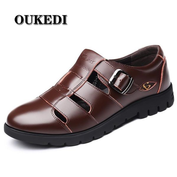 men sandals genuine leather sandals men outdoor casual leather for beach shoes roman shoes plus size 38-47, Black
men sandals genuine leather sandals men outdoor casual leather for beach shoes roman shoes plus size 38-47, Black