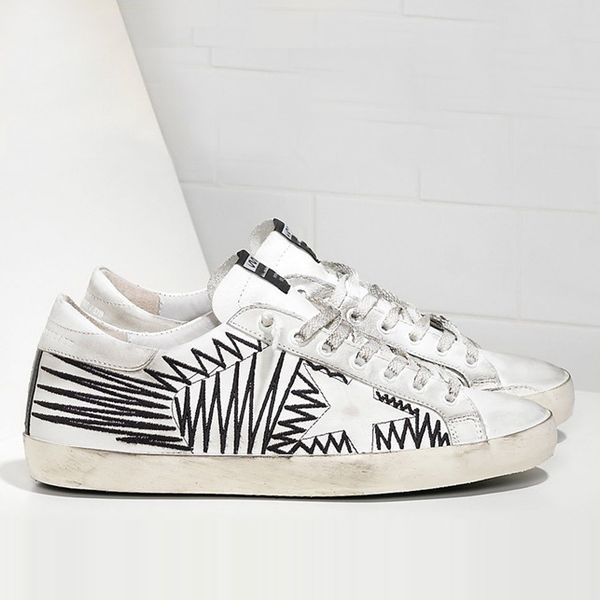 высокое качество низкое старый стиль кроссовки из натуральной кожи ворсинок дермы повседневная обувь мужская и женщин luxury суперзвезда тре, Black
высокое качество низкое старый стиль кроссовки из натуральной кожи ворсинок дермы повседневная обувь мужская и женщин luxury суперзвезда тре, Black