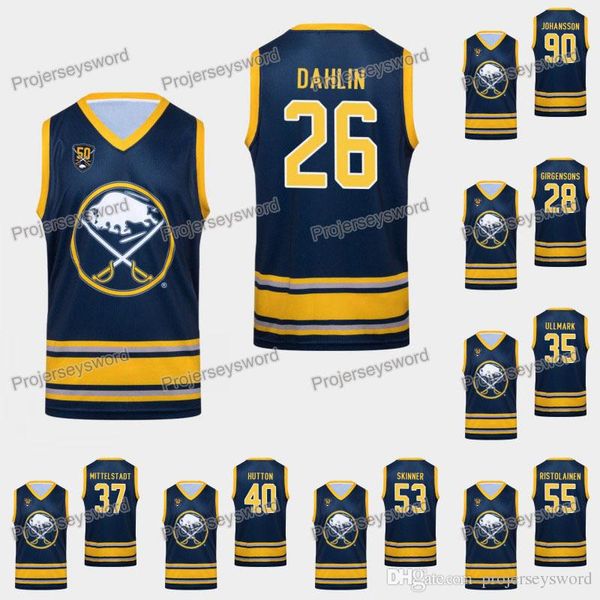 Buffalo Sabres Tank Rasmus Dahlin 50th Anniversary Jersey Conor Sheary Jeff Skinner Rasmus Ristolainen Evan Rodrigues Marcus Johansson
Buffalo Sabres Tank Rasmus Dahlin 50th Anniversary Jersey Conor Sheary Jeff Skinner Rasmus Ristolainen Evan Rodrigues Marcus Johansson