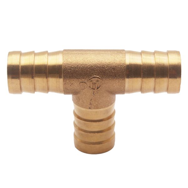 3/4" id hose barb, tee t shaped 3 way union fitting intersection/split brass water/fuel/air, 10*2*6cm
3/4" id hose barb, tee t shaped 3 way union fitting intersection/split brass water/fuel/air, 10*2*6cm