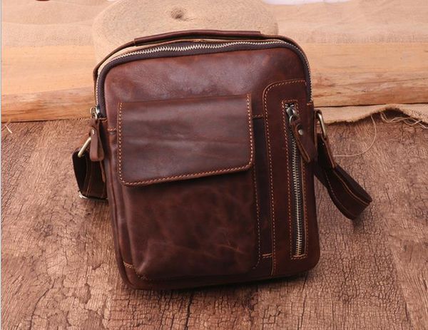 european and american fashion casual fashion men's shoulder bag leather crazy horse leather retro vertical men's bag head layer le
european and american fashion casual fashion men's shoulder bag leather crazy horse leather retro vertical men's bag head layer le