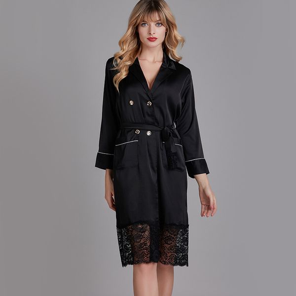 ukii sleepwear pajamas robe lace robes for women satin silk dress women bathrobe silk bridal robes wedding robe lingerie femme, Black;red
ukii sleepwear pajamas robe lace robes for women satin silk dress women bathrobe silk bridal robes wedding robe lingerie femme, Black;red