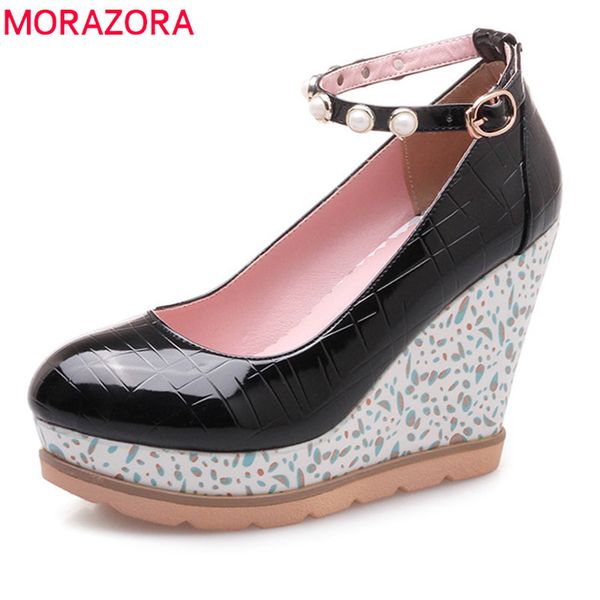 morazora 2020 women pumps spring summer shallow fashion shoes simple buckle comfortable 10cm wedges casual shoes woman, Black
morazora 2020 women pumps spring summer shallow fashion shoes simple buckle comfortable 10cm wedges casual shoes woman, Black