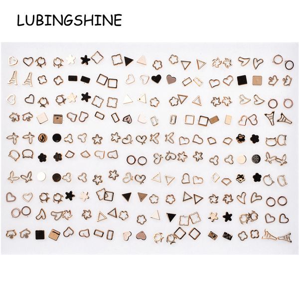 100 pairs/lot women acrylic gold silver mix small stud earrings sets girl child hollow heart earring jewelry gift random style, Golden
100 pairs/lot women acrylic gold silver mix small stud earrings sets girl child hollow heart earring jewelry gift random style, Golden