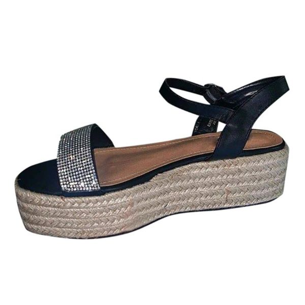 2020 super high heel women sandals solid spring summer shoes 2020 women's linen high-heeled thick bottom outdoor lady sandals, Black
2020 super high heel women sandals solid spring summer shoes 2020 women's linen high-heeled thick bottom outdoor lady sandals, Black