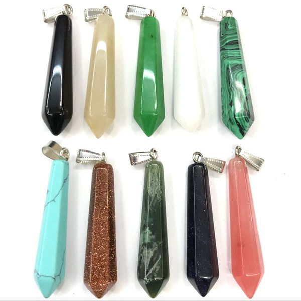 wholesale 10 pcs silver plated hexagon prism malachite stone pendant black agate simple style fashion jewelry
wholesale 10 pcs silver plated hexagon prism malachite stone pendant black agate simple style fashion jewelry