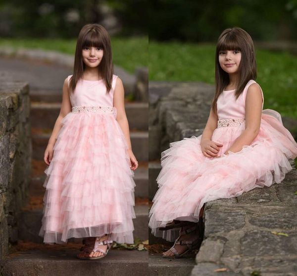 2019 cute pink wedding flower girl dresses tiered skirts fuffles tulle bead sashes floor length girl lace pageant gown custom, White;red
2019 cute pink wedding flower girl dresses tiered skirts fuffles tulle bead sashes floor length girl lace pageant gown custom, White;red