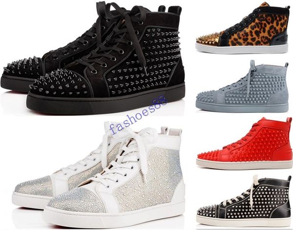 new 2019 designer shoes studded spikes flats shoes red bottoms shoes mens womens party lovers genuine leather sneakers size 36-46, Black
new 2019 designer shoes studded spikes flats shoes red bottoms shoes mens womens party lovers genuine leather sneakers size 36-46, Black