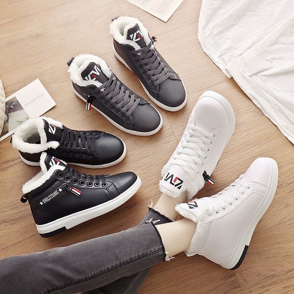 winter boots women snow boots 2019 ankle keep warm plush shoes women sneakers flats lace up ladies short shoes 35-40, Black
winter boots women snow boots 2019 ankle keep warm plush shoes women sneakers flats lace up ladies short shoes 35-40, Black