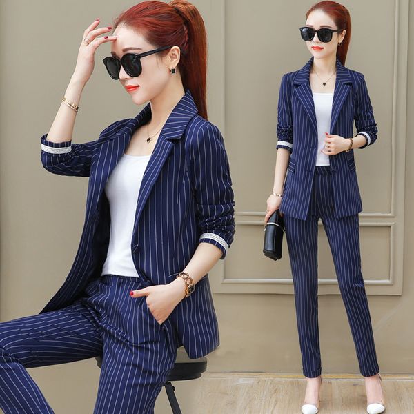 women's suits & blazers women pant professional pantsuits with jackets and pants office ladies business female trousers sets, White;black
women's suits & blazers women pant professional pantsuits with jackets and pants office ladies business female trousers sets, White;black