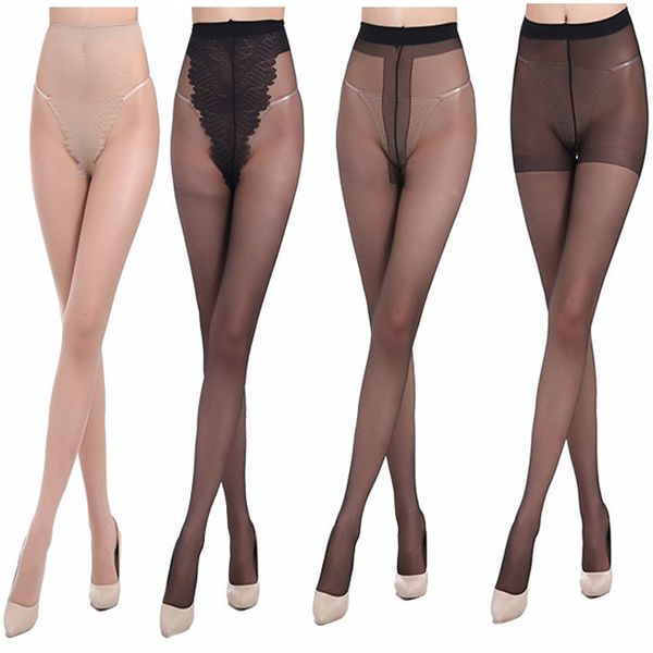 4 PCS Women Ultra-thin Skin Silk Stocking Foot Sexy Stockings
