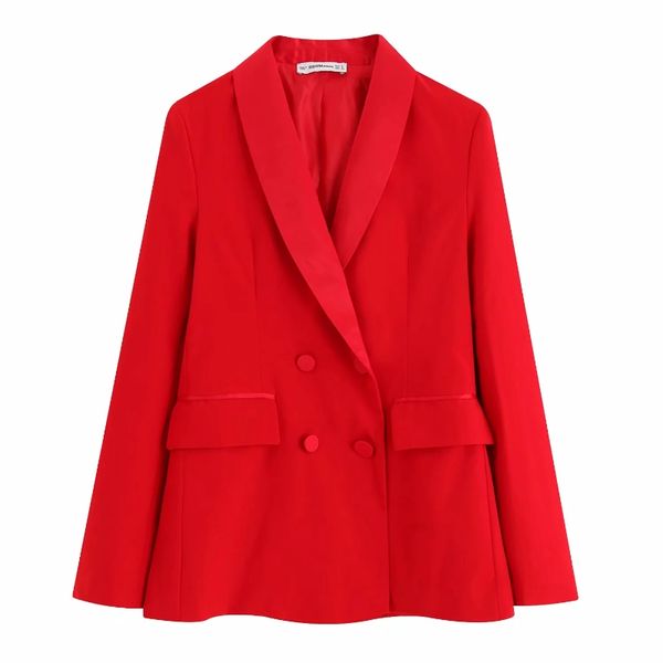 fashion women double breasted red suit coat leisure female long sleeves 2019 autumn loose outerwear c708, Black;brown
fashion women double breasted red suit coat leisure female long sleeves 2019 autumn loose outerwear c708, Black;brown