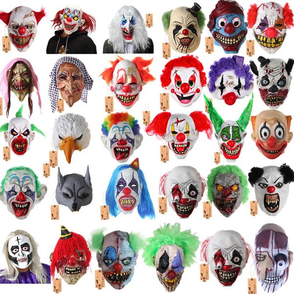 h&d halloween latex horror clown mask with hair for adults,scary halloween costume party props masks (33 kinds clown
h&d halloween latex horror clown mask with hair for adults,scary halloween costume party props masks (33 kinds clown