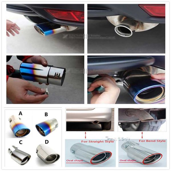 304 steel car exhaust muffler tip pipe cover tail for tacoma tercel tiara van venza yaris hiace prius v hilux land cruis
304 steel car exhaust muffler tip pipe cover tail for tacoma tercel tiara van venza yaris hiace prius v hilux land cruis